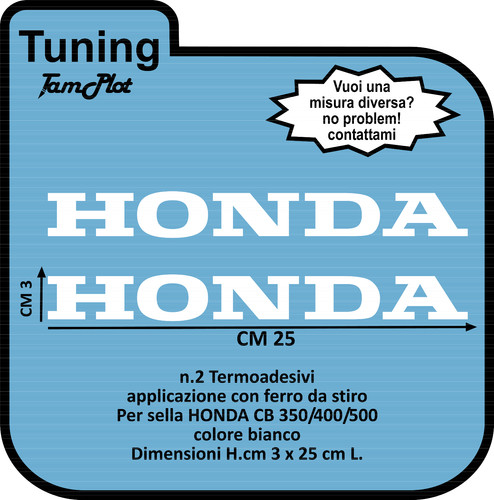 Scritta honda termoadesiva - scritta,